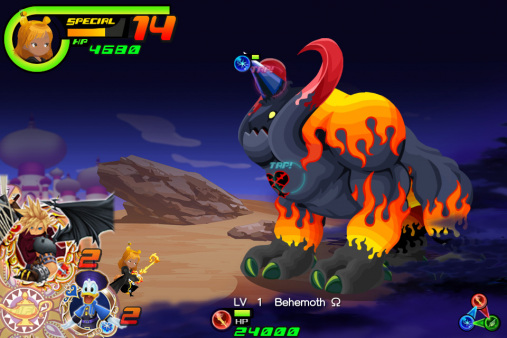 kingdom hearts prologue cloud behemoth