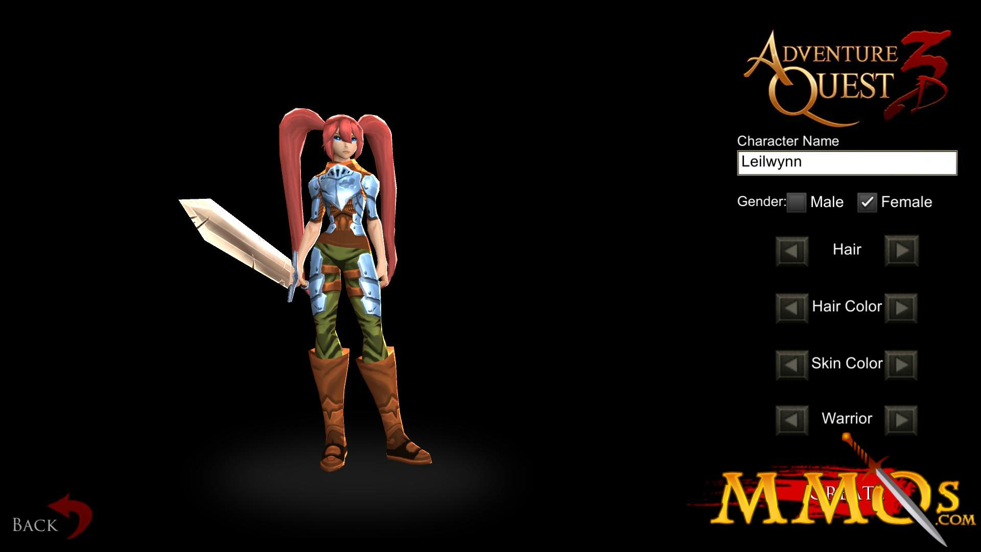 adventurequest 3d classes