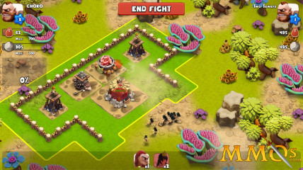 age of cavemen attacking walls