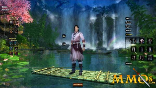 age of wushu create character