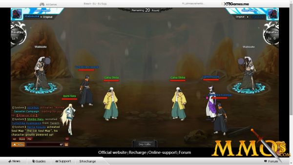 Bleach Online Arena Gameplay