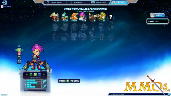 Brawlhalla character selection