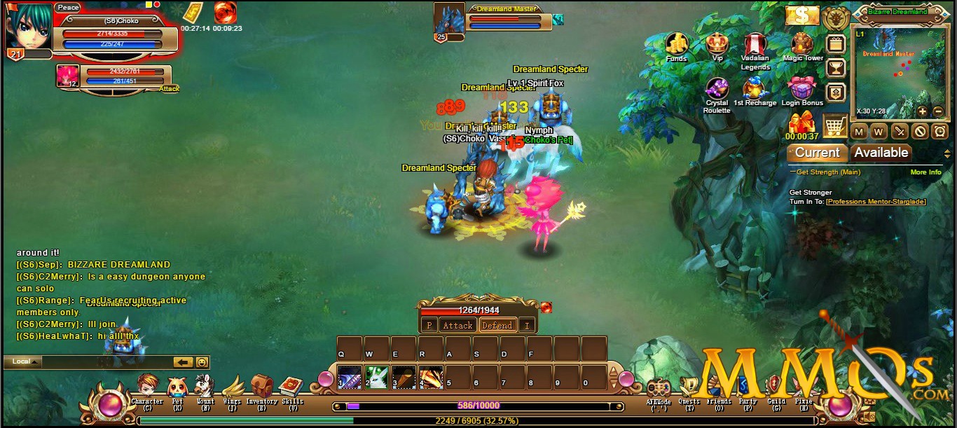 Crystal Saga II is a Free to Play Browser MMORPG Game