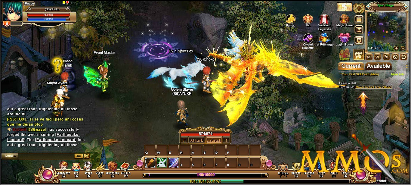 Crystal Saga II is a Free to Play Browser MMORPG Game