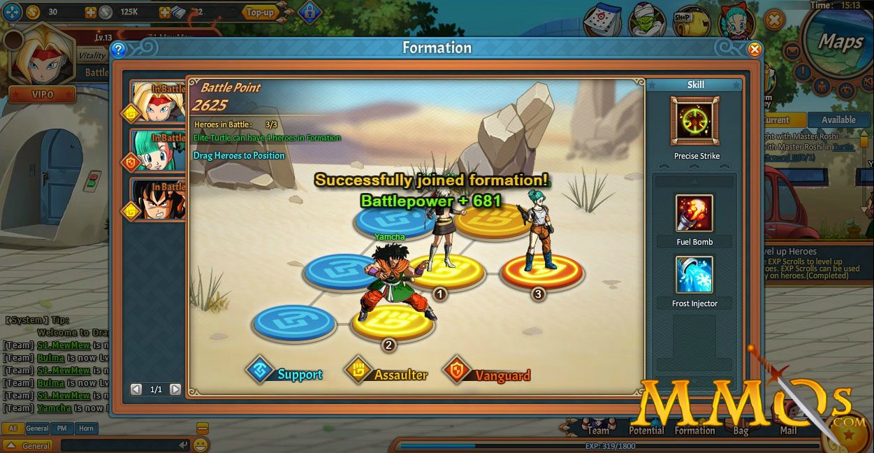 Sleopand: MMO de navegador: Dragon Ball Z RPG Online