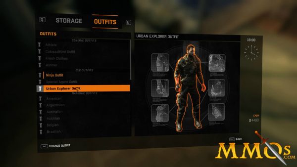 dying light outfit explorer