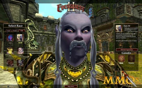 EverQuest 2 race character creation