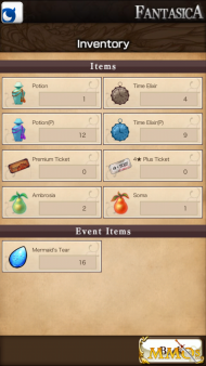 fantasica inventory