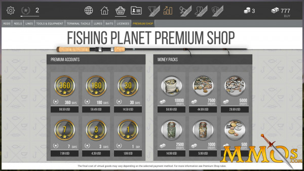 Fishing Planet fishing planet premium shop