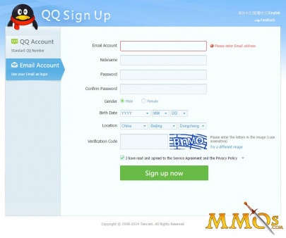 1 official qq account registration