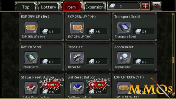 Izanagi-online-Cash-shop