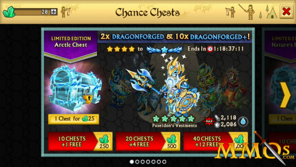 knights and dragons chest