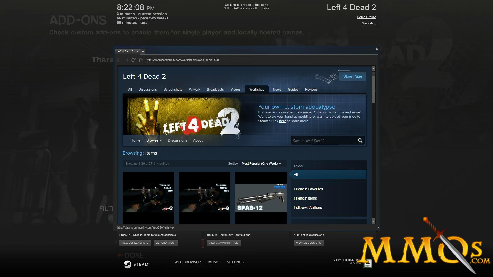left for dead steam add ons on mac