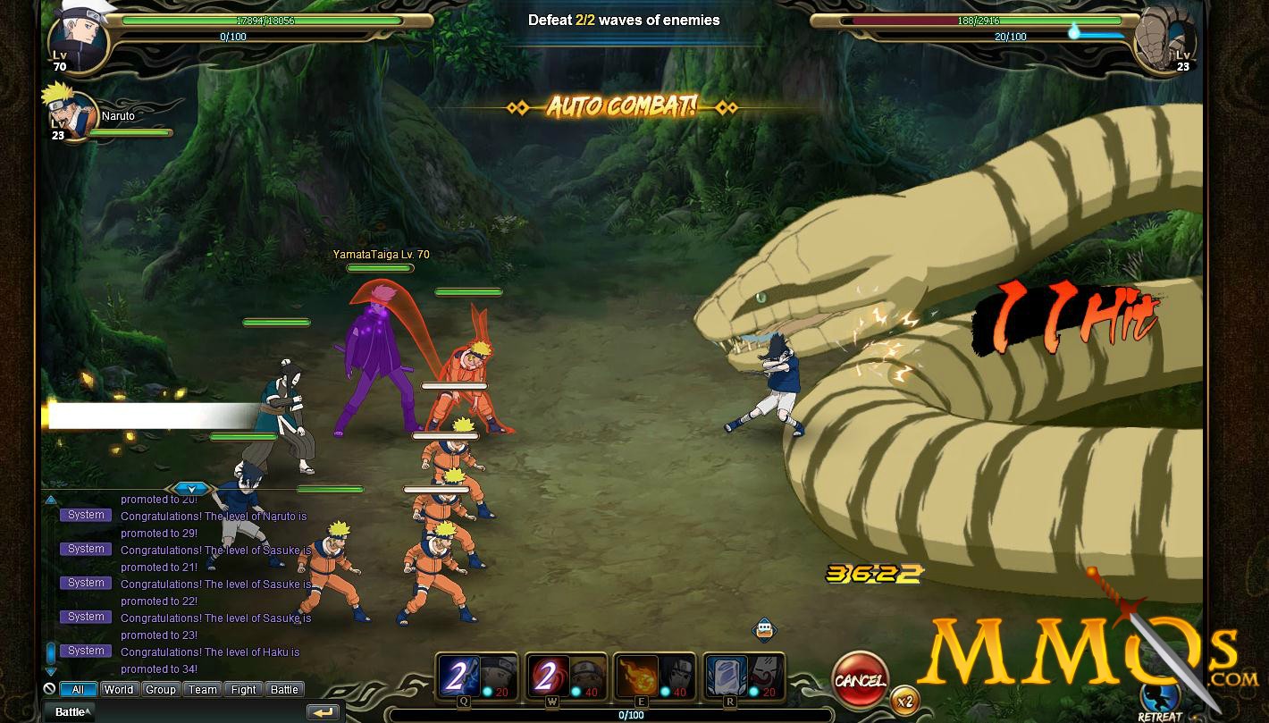 Naruto Online Gameplay Second Look - MMOs.com 