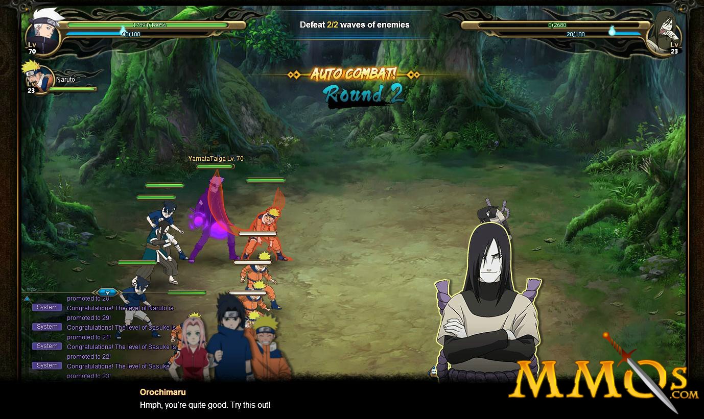 Naruto Online Gameplay Second Look - MMOs.com 