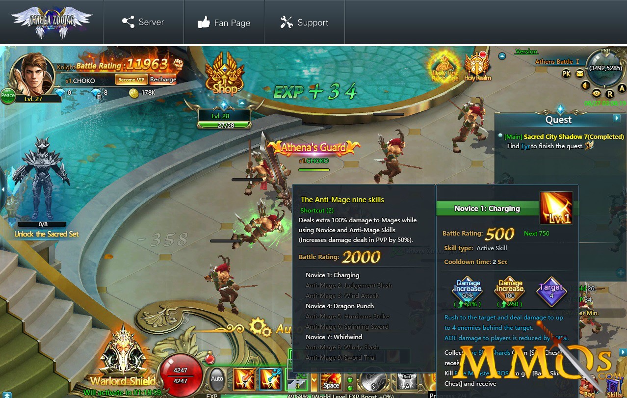 Omega Zodiac Official Website - Free Online MMORPG Game - Defend the  Goddess Athena