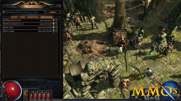 path of exile social