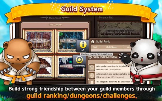 pocket maplestory guild system