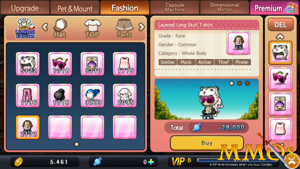 pocket maplestory fashion