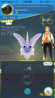 pokemon go venomoth