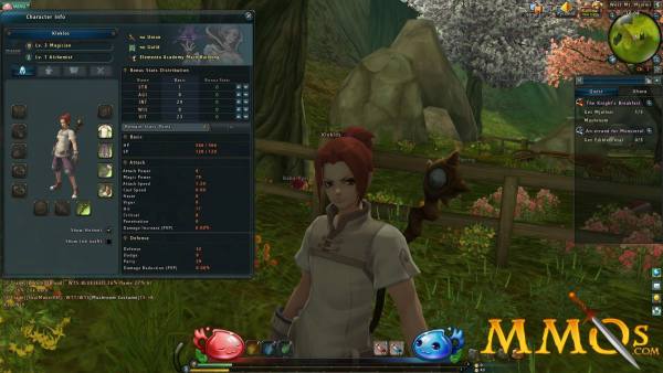 Ragnarok Online 2 Character Stats