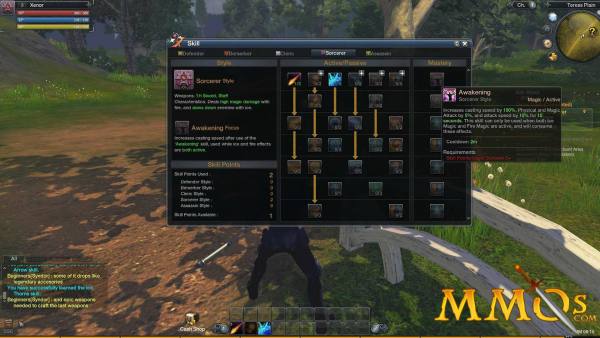 RaiderZ Skill Trees Sorc