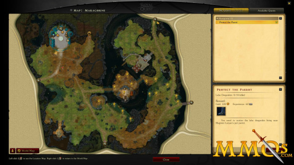 Royal Quest map
