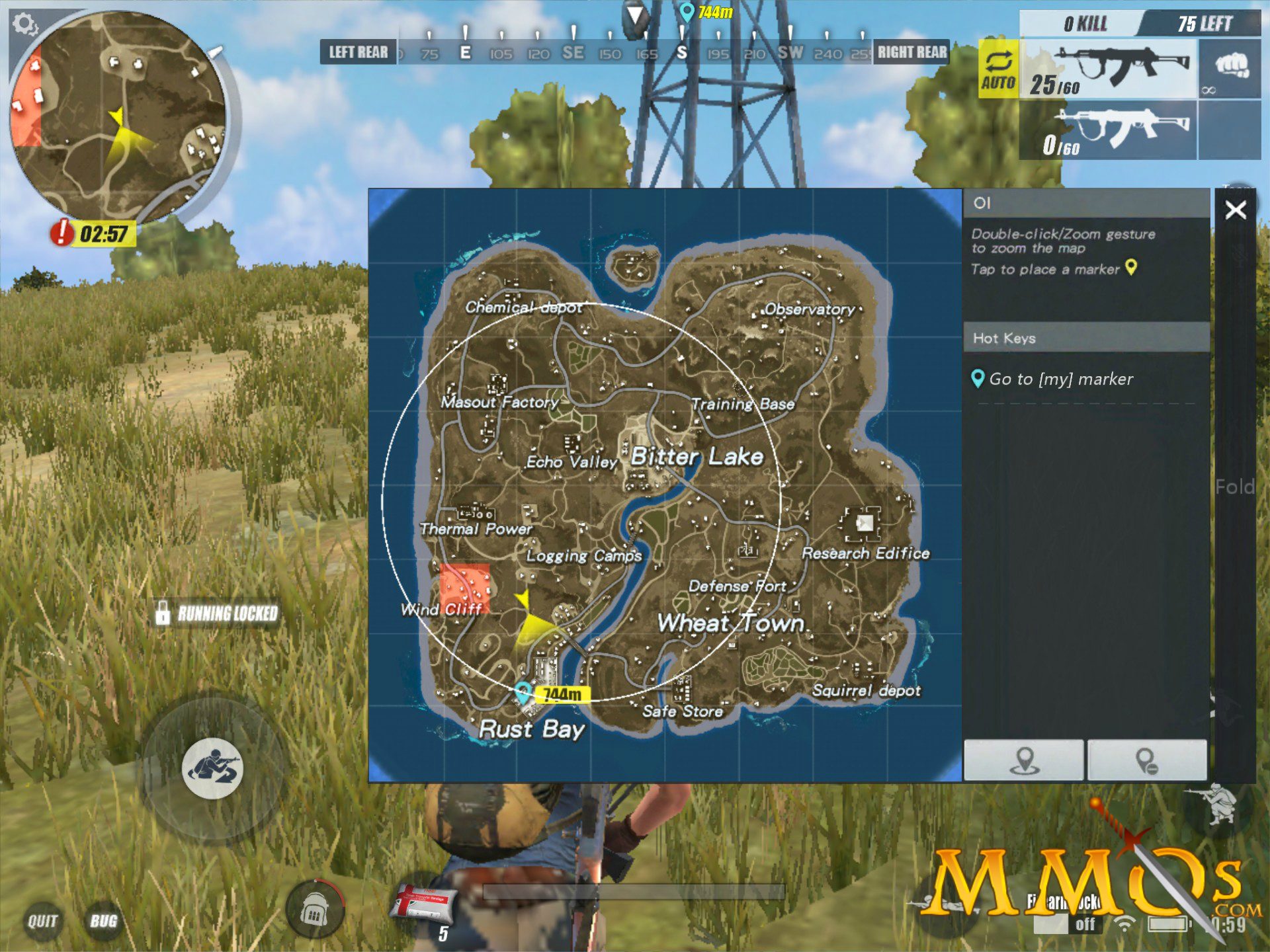 rules of survival map