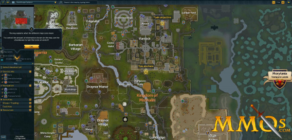 RuneScape world map