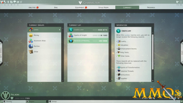 Skyforge-user-interface