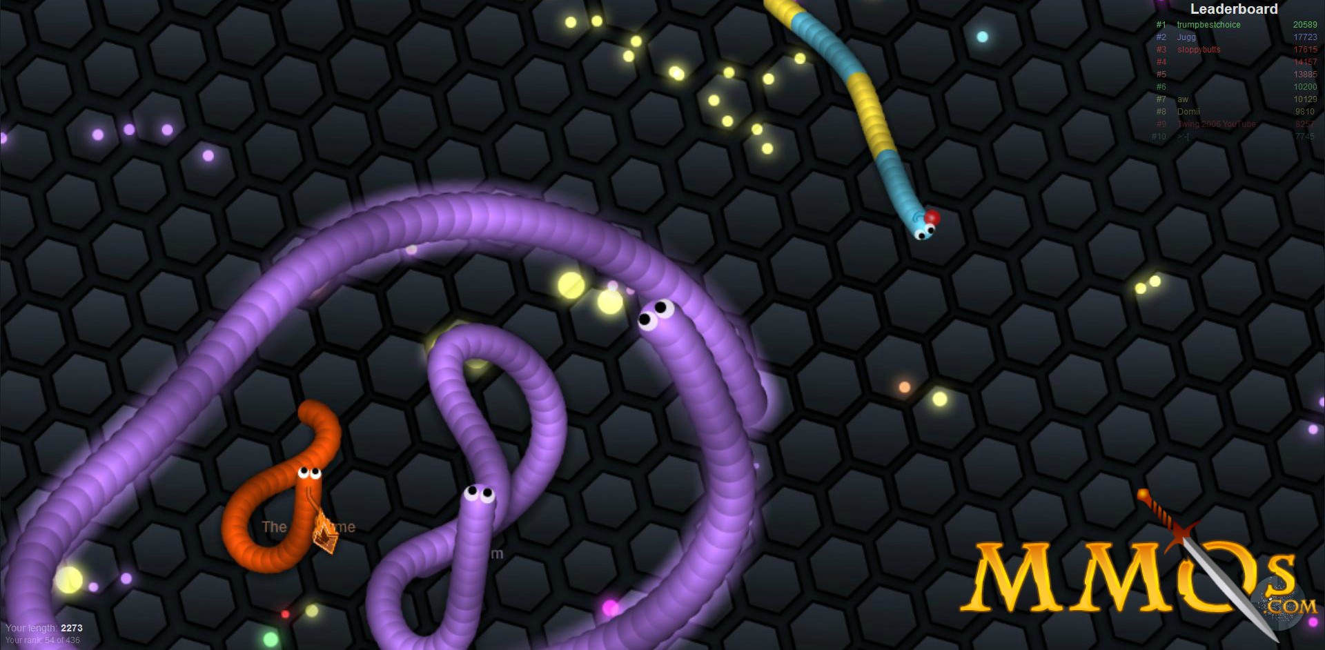 Slither.io Gameplay - Gumble's Grumbles 