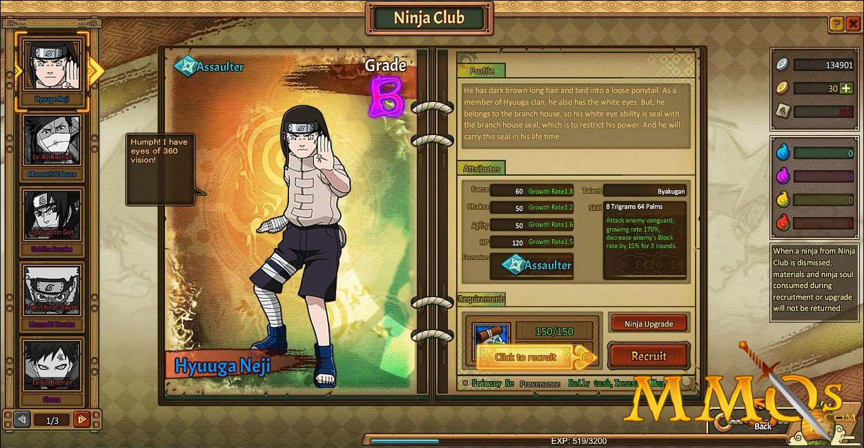 Ninja's Adventure Gameplay - Free VIP & Free Ninja SSS Naruto RPG