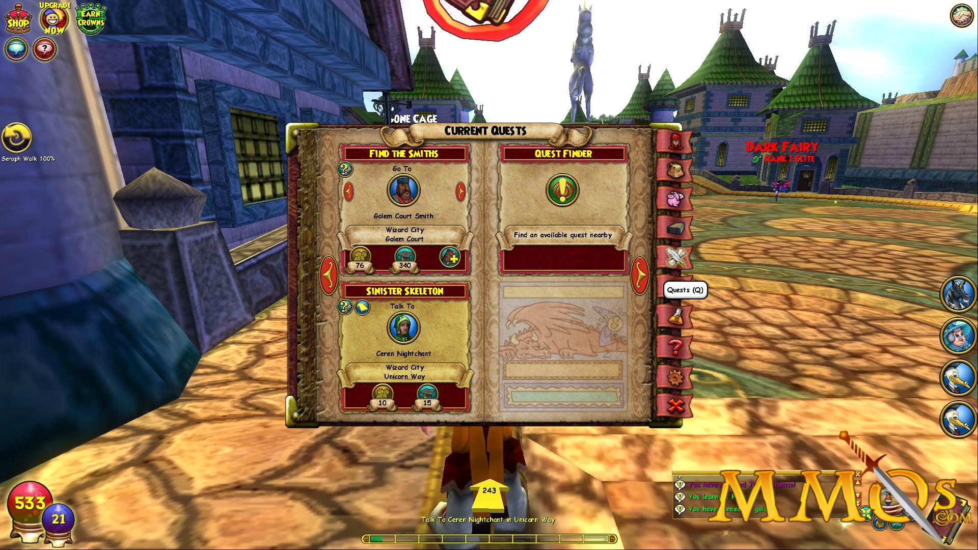 elucidate wizard101 quest