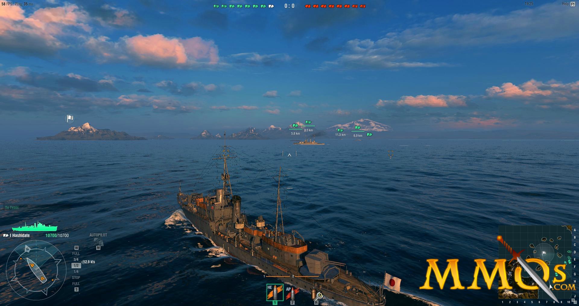 world of warships match stats in game