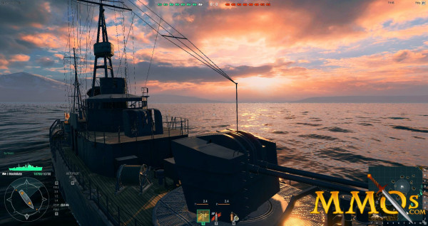 World of Warships sunset