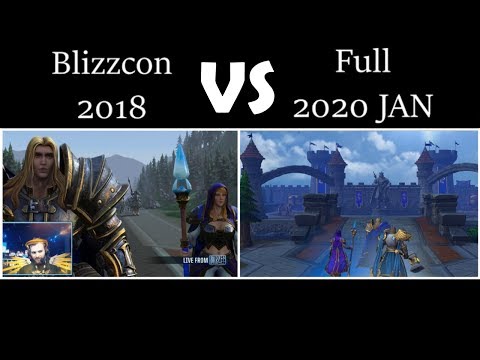 Warcraft 3 Reforged (Blizzcon 2018 VS Full 2020) Cutscene Only