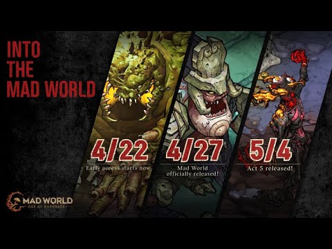 Opening schedule for Mad World.｜Mad World - Age of Darkness - MMORPG