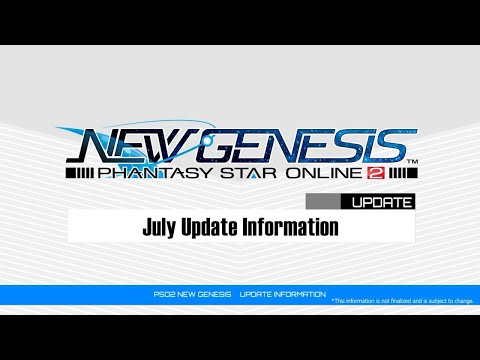 PSO2: NEW GENESIS July Updates Introduction Video