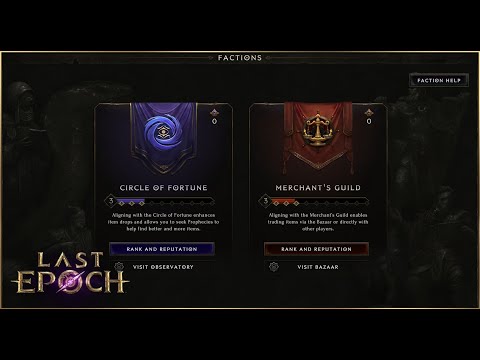 Trade &amp; Item Factions for Last Epoch - Developer Overview