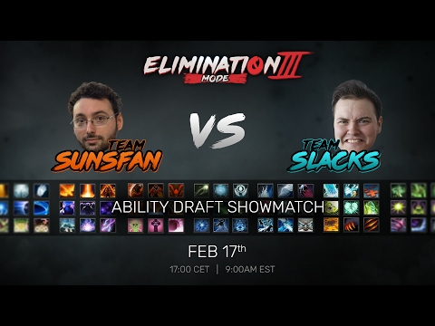 Elimination Mode 3 - Ability Draft Showmatch - Team SUNSfan vs Team Slacks
