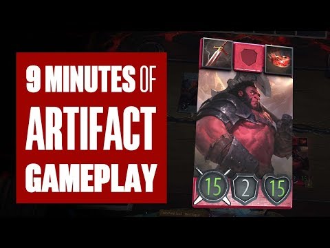 9 minutes of Artifact Gameplay - The new game from VALVE