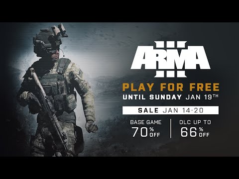 Arma 3 - Steam Free Week (Jan 14-19) + Sale (Jan 14-20)