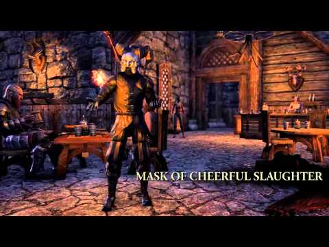 Elder Scrolls Online - Mask of Cheerful Slaughter &amp; Striped Senche Mount Trailer