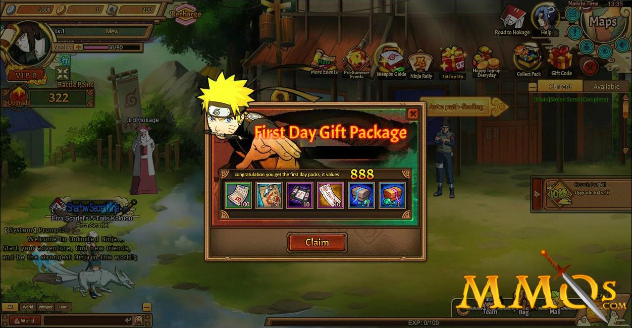 Official Naruto MMORPG Game