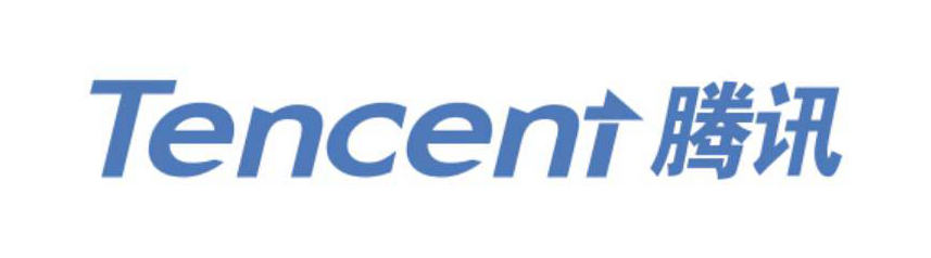 bannière blanche du logo tencent