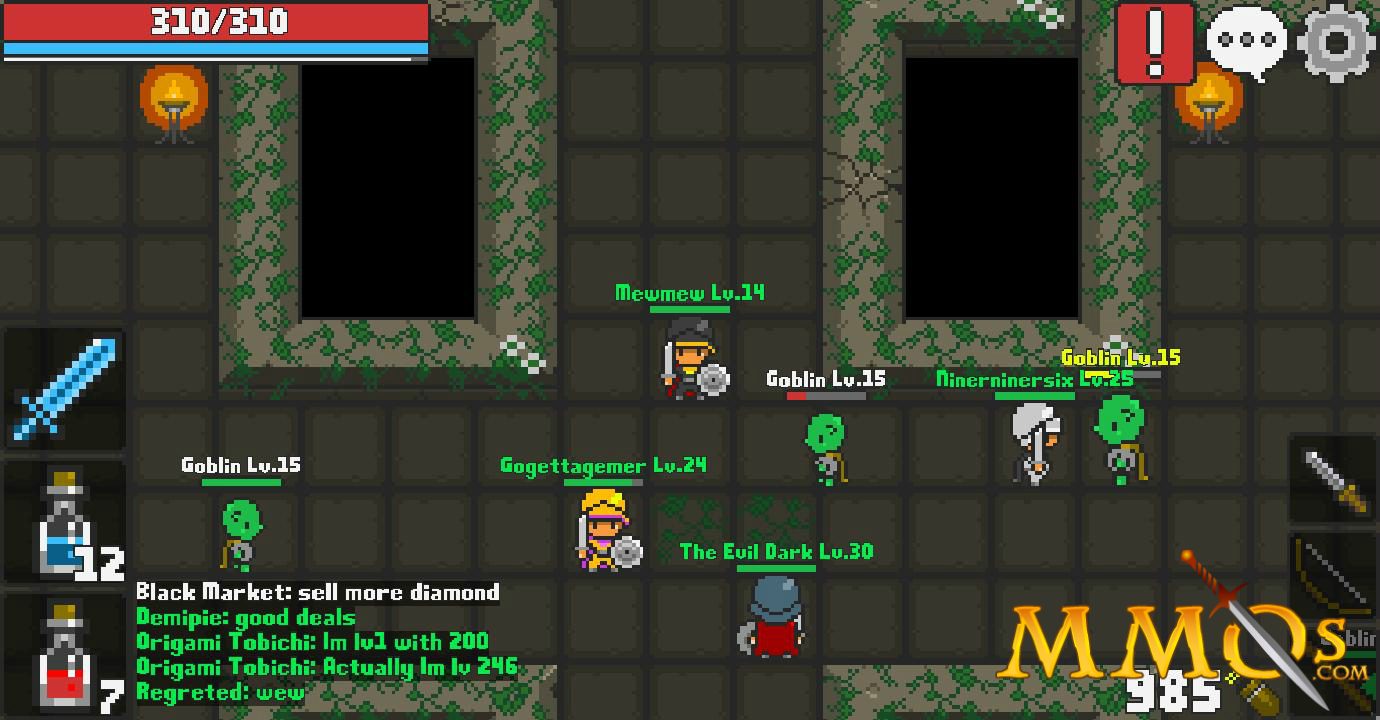 Pixil Online is a free-to-play pixel graphics open world MMORPG for Android  devices