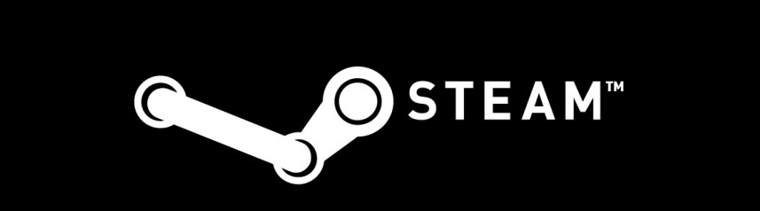 steam logo black banner