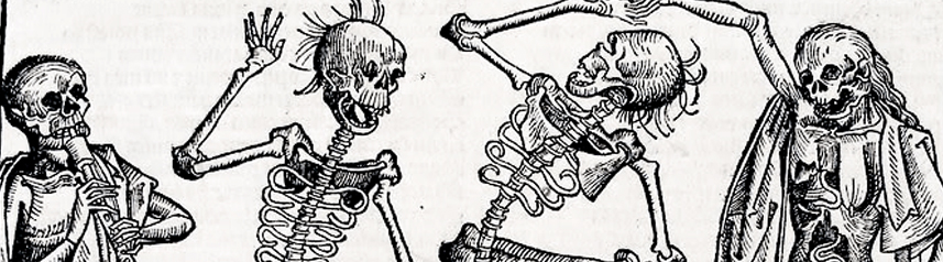 the black death plague skeleton