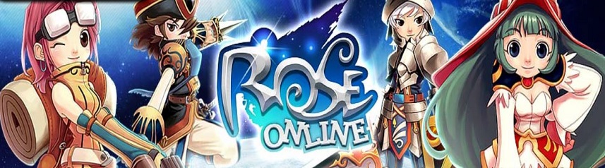 bannière de logo mmorpg classique en ligne rose