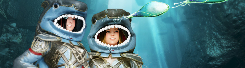 black desert online shark costume